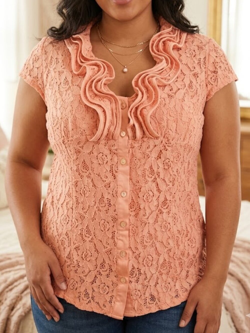 NWT HeartSoul Jr XL lace top